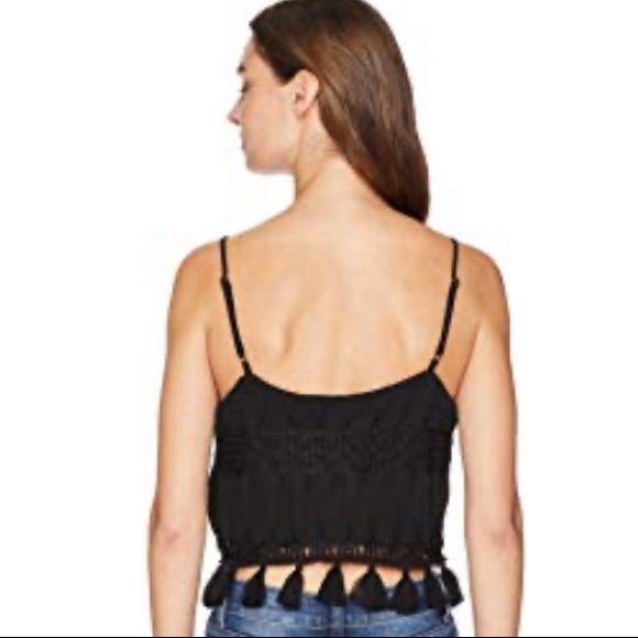 show me your mumu // tasseled lace cropped tank - Picture 2 of 6